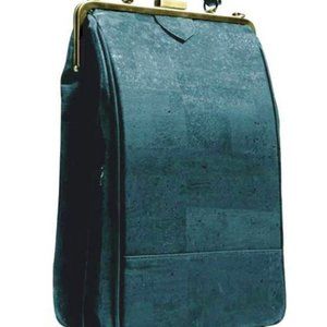 NWOT LaFlore Paris bobolink cork convertible backpack purse green FREE SHIPPING